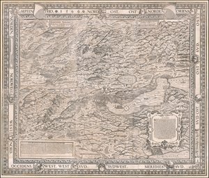 1566 Karte von Zürich und Umgebung von Jodocus Murer von Jos Murer