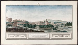 Ansicht der Alhambra in Granada von José de Hermosilla