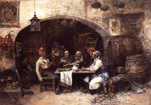 Ein aufmerksames Publikum von Jose Benlliure y Gil