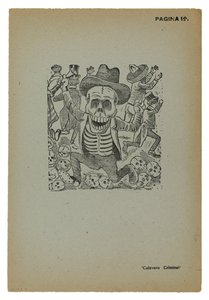 Calavera criminal von José Guadalupe Posada