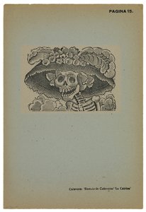 Calavera de la Catrina, ca. 1910, gedruckt 1943 von José Guadalupe Posada