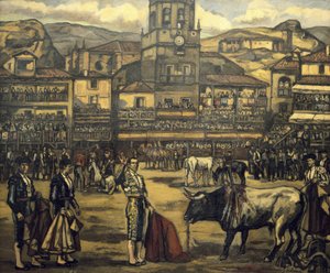 Stierkampf in Ronda (Capea en Ronda) von Jose Gutierrez Solana
