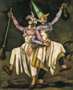 GUTIERREZ SOLANA, Jose (1886-1945). Masken tanzen Arm in Arm. 1938. Öl auf Leinwand. SPANIEN. MADRID (AUTONOME GEMEINSCHAFT). Madrid. Mapfre Vida Kulturstiftung von Jose Gutierrez Solana