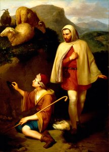 Giotto und Cimabue von José María Obregón