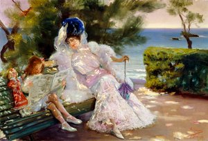 Nachmittag am Meer, Biarritz von Jose Villegas Cordero