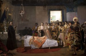 Der Tod des Meisters (Detail) von Jose Villegas Cordero