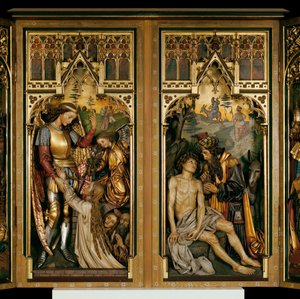 Altarschrein vom ehem. Hochaltar der Klosterkirche der Helferinnen in Wien