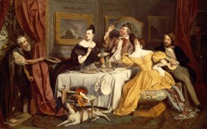 Der reiche Prasser von Josef Danhauser