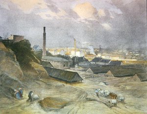 Ziegelei in Heiligenstadt, veröffentlicht in Wien von Josef Danilowatz