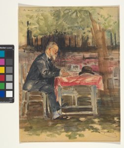 Der Maler A. Schönn in Carlsbad 1893 von Josef Engelhart
