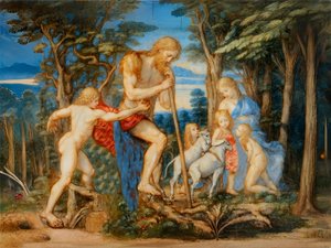 A1_Genesis_11-Adam, Eva und Familie von Josef Johann Michel