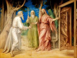 Abrahams drei Besucher von Josef Johann Michel