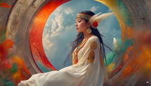 Dreamcore-atemlos zeitlos_native american-05 von Josef Johann Michel