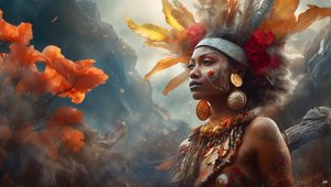 Dreamcore_traumhafte Szene-Aborigines_02 von Josef Johann Michel