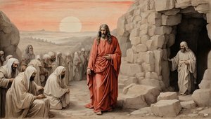 Jesus erweckt Lazarus vom Tode