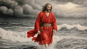 Jesus geht über den See
