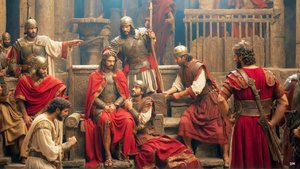 Jesus von römischen Soldaten verspottet und geschlagen