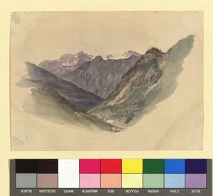 Gebirgstal von Josef Kriehuber