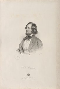 Porträt des Flötisten und Komponisten Giulio Briccialdi, vor 1850 von Josef Kriehuber