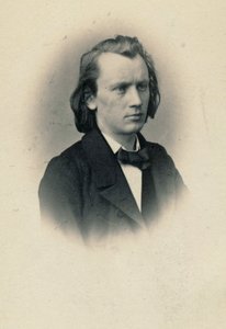 Porträt des Komponisten Johannes Brahms 1833-1897, ca. 1863
