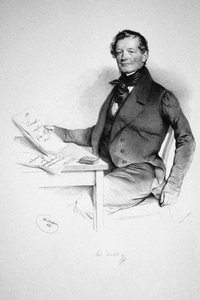 Porträt des Komponisten Anton Diabelli, 1781-1858, 1841 von Josef Nikolaus Kriehuber