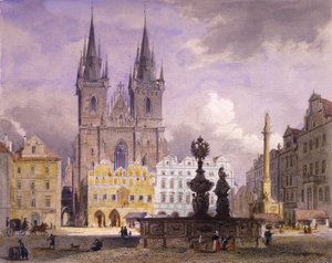 Krocín-Brunnen, Prag, 1864 von Josef Vojtech Hellich