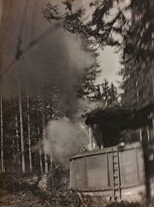 Album "Meine weltkriegs - Erinnerungen Südwestfront (Kärnten, Italien, Südtirol) 31/03/1915-12/11/1918 - Josef Zohles Wien": Mörser in Aktion von Josef Zohles