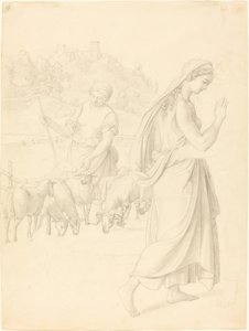 Das Treffen von Jakob und Rahel von Josef von Führich