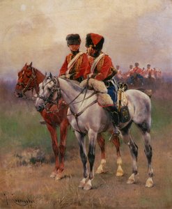 Soldaten zu Pferd