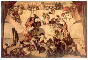 Cervantes, Don Quijote, Die Hochzeit des Camacho / J.M.Sert