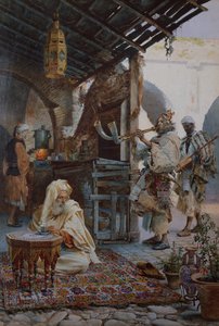 Nubische Musiker von Josep Tapiro Baro