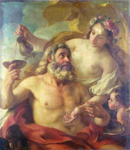 Jupiter, Hebe und Amor von Joseph-Marie the Elder Vien