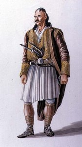 Kapitän der Sulioten-Albaner, Illustration aus Canto II von 