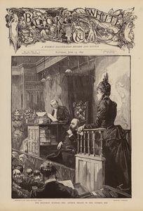 Mrs. Arthur Wilson sagt während des Baccarat-Skandalprozesses aus von Joseph (after) Finnemore