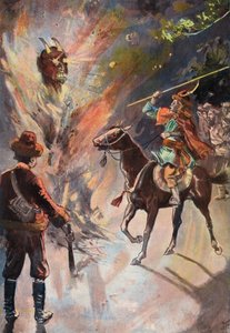 Robinson Crusoe: Zerstörung des Tartarenidols von Joseph (after) Finnemore