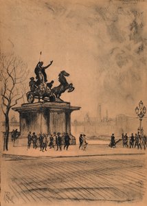 Boadicea, Westminster Bridge von Joseph (after) Pennell