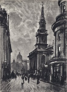 Duncannon Straße, von Charing Cross von Joseph (after) Pennell