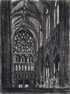 Das Querschiff, Westminster (Lithografie) von Joseph (after) Pennell
