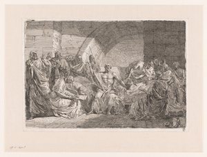 Sokrates diktiert sein Testament von Joseph Abel
