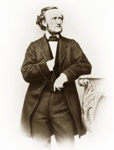 Porträt von Richard Wagner, deutscher Komponist, Foto von Joseph Albert