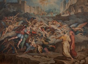 Dante und Virgil im zweiten Kreis der Hölle