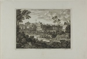 Ruinen des Palastes der Cäsaren, Platte 18 aus Die Römische Ansichten von Joseph Anton Koch