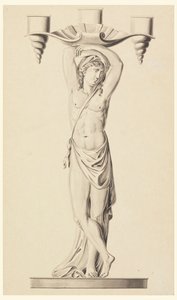 Entwurf für einen Kerzenhalter von Joseph Anton Seethaler Ii