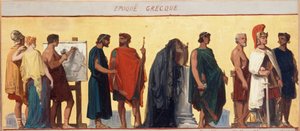 Griechische Periode: Skizze für den Salon der Jungenschule in der Rue Dombasle von Joseph Aubert