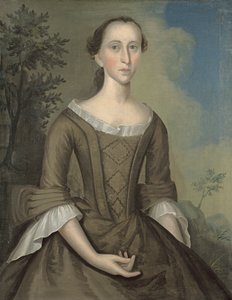 Mrs. John Haskins (geb. Hannah Upham) von Joseph Badger