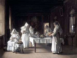Mittagessen im Hospiz in Beaune von Joseph Bail