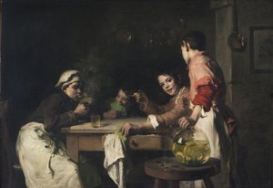 Die Kartenspieler, ca. 1897 von Joseph Bail