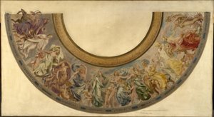 Skizze für die Festtreppe im Pariser Rathaus: Die republikanischen Monate von Joseph Blanc