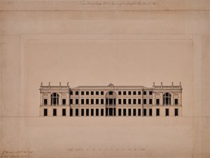 Ostfront von Langley Hall in Kent