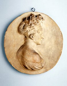 Rundes Relief von Madame Recamier von Joseph Chinard